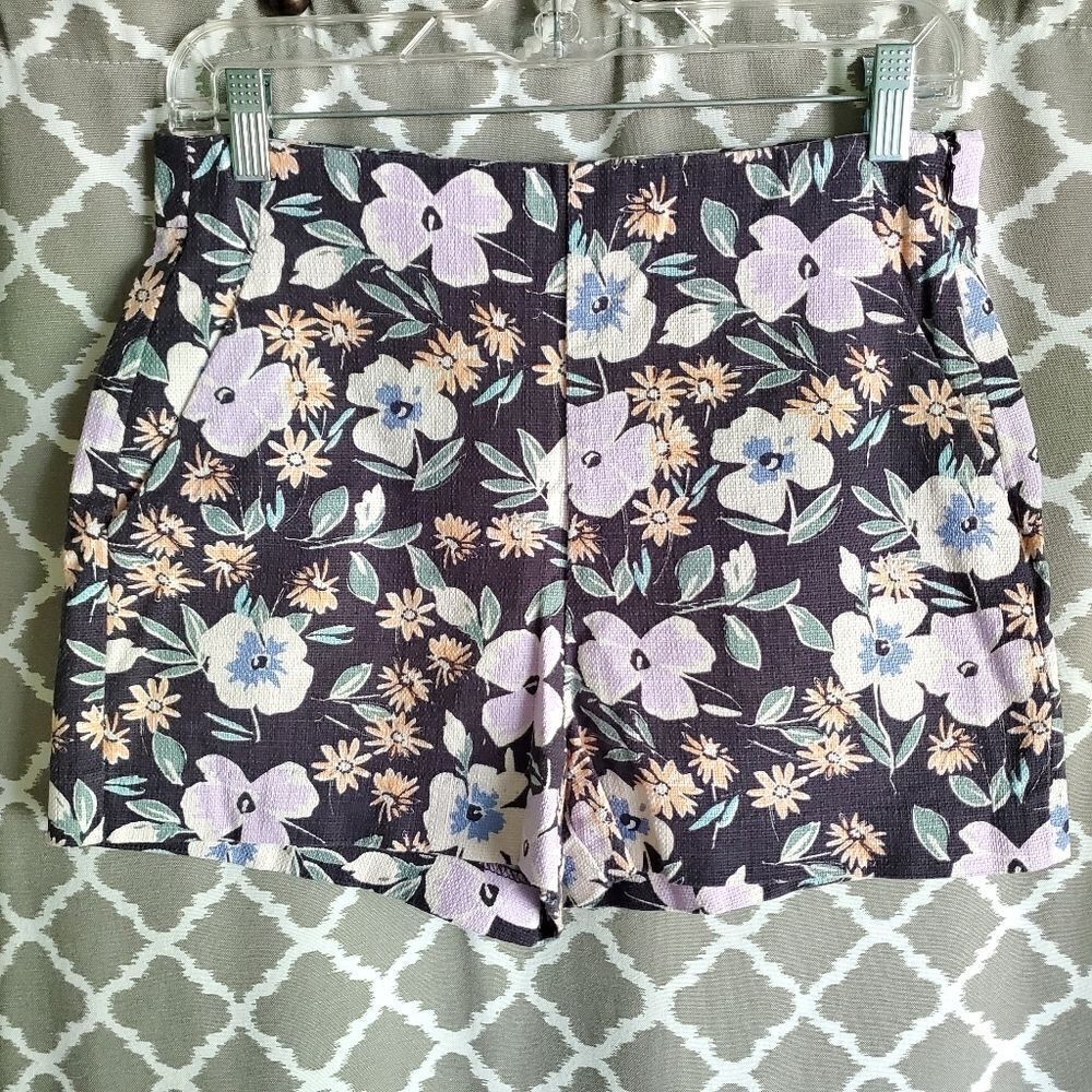 Gap Textured Floral High Waisted Shorts 6